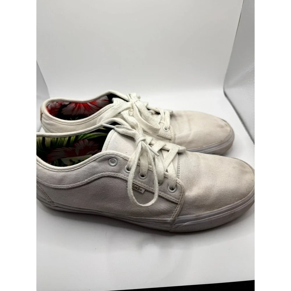 Vans Chukka Low Men 13 Sneaker Marshmallow Natural White Canvas Skateboard Shoes